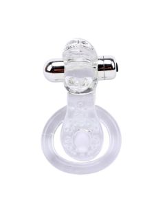 The tongue, anillo vibrador CLEAR - SWD194