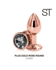 rose gold plug large  - M001-L ROSE GOLD