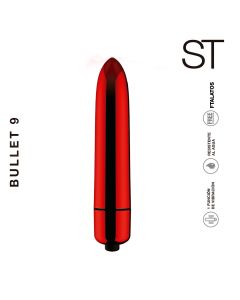 ESTIMULADOR DE CLITORIS BULLET 9 RED BRILLANTE - VB005-RED