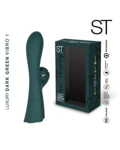 Doble estimulador  LUXURY DARK GREEN VIBRO 1  - ST-VB-0451