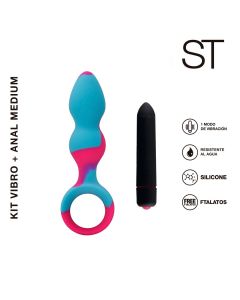 Vibrador anal KIT VIBRO + ANAL MEDIUM - ST-AN-0238 M