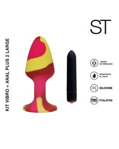 Vibrador anal KIT VIBRO + ANAL PLUG LARGE - ST-AN-0226 L