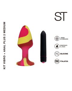 Vibrador anal KIT VIBRO + ANAL PLUG MEDIUM - ST-AN-0226 M